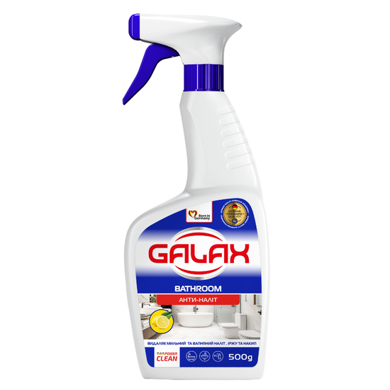 Средство для ванной комнаты и сантехники GALAX PowerClean Анти-налет, 500 мл