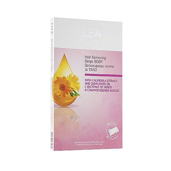 Benzi de ceara ELEA, Pentru corp, Cu extract de calendula, 20buc., 2 image