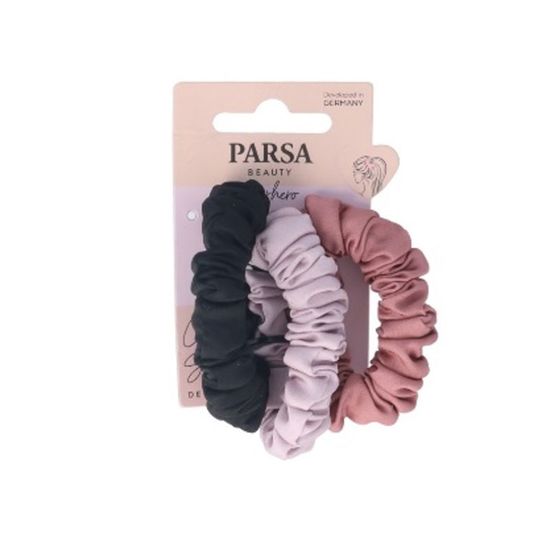 Резинки для волос PARSA Beauty, Разноцветные, Сатин, 3 шт.