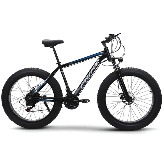 Bicicleta FRIKE TY - Fatbike 26, negru si albastru