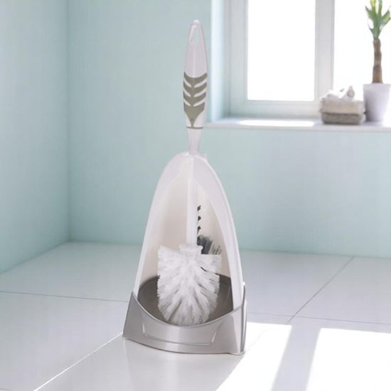 Щетка WC c подставкой угловой BATHROOM SOLUTIONS, пластик, 36 см