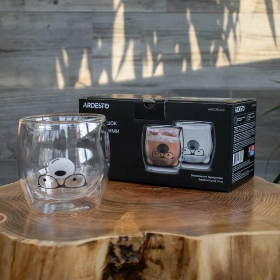 Set de cani ARDESTO Animals, cu pereti dubli