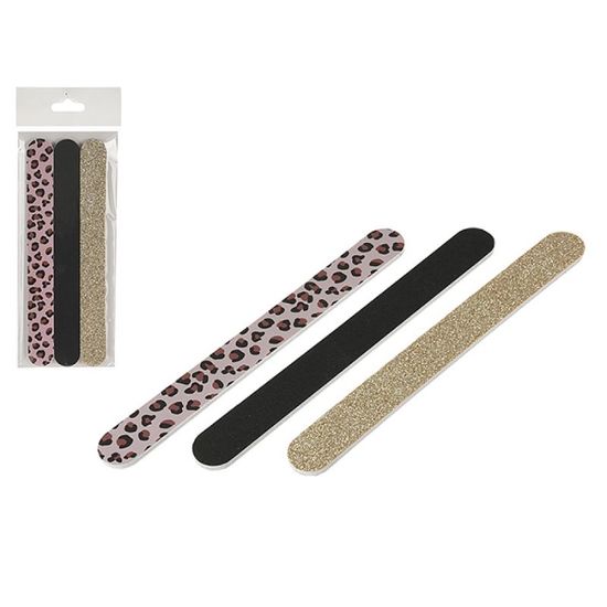 Set pile pentru unghii, 2 modele, blister, 3 buc