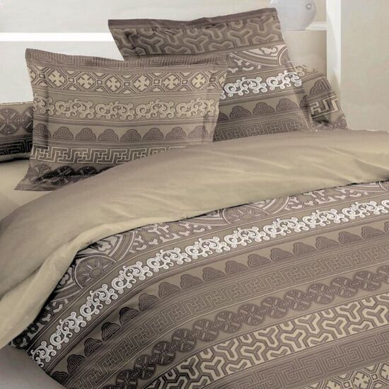 Set de lenjerie de pat DORMEO Fusion Ethnic, maro