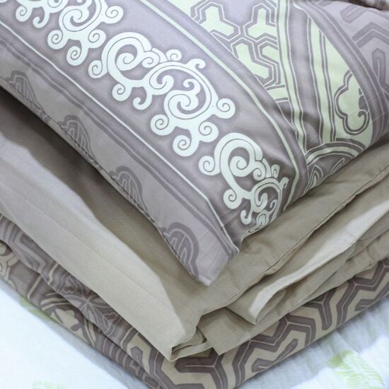 Set de lenjerie de pat DORMEO Fusion Ethnic, maro, 5 image