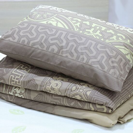 Set de lenjerie de pat DORMEO Fusion Ethnic, maro, 3 image