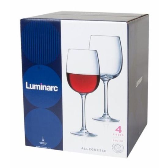 Набор бокалов для вина LUMINARC ALLEGRESSE, 550 мл, 4 штуки, изображение 4