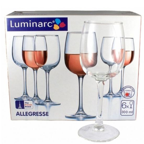 Набор бокалов для вина LUMINARC ALLEGRESSE, 300 мл, 6 штук, изображение 3