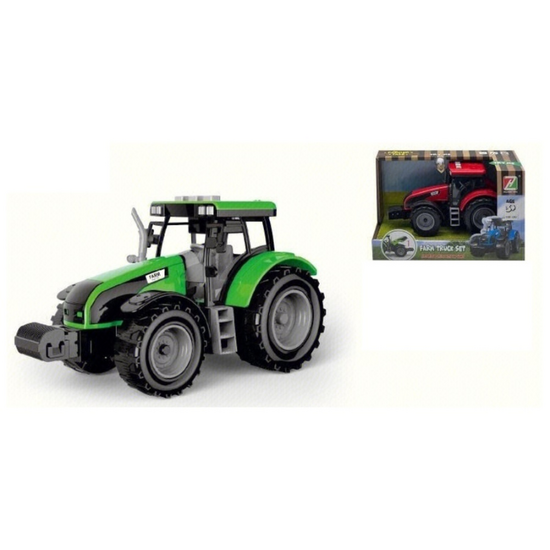 Tractor HUANZHI TOYS, diverse culori, cu frictiune, sunete si lumini, 3 image