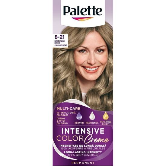 Краска для волос PALETTE 8-21 Светло-пепельный блондин, 110мл