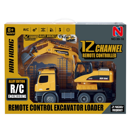 Camion-excavator NAN HONG, multifunctional, cu telecomanda 2.4G, caus metalic, 3 image