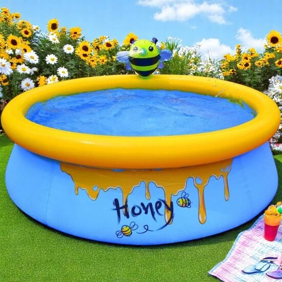 Piscina gonflabila SUNCLUB cu fantana Bee Spray (12010)