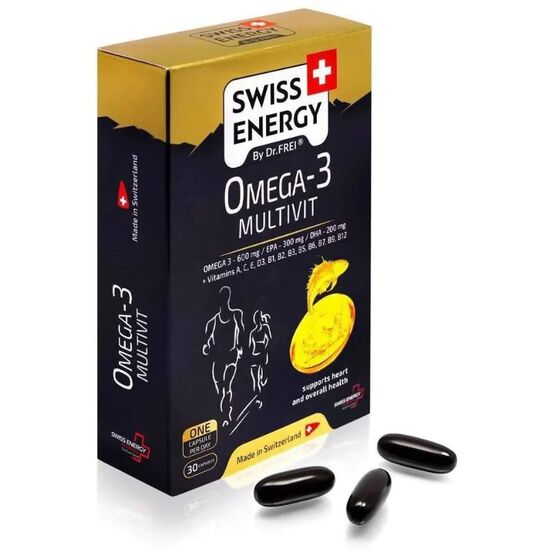 Capsule SWISS ENERGY OMEGA-3 MULTIVIT, 30 capsule, 2 image