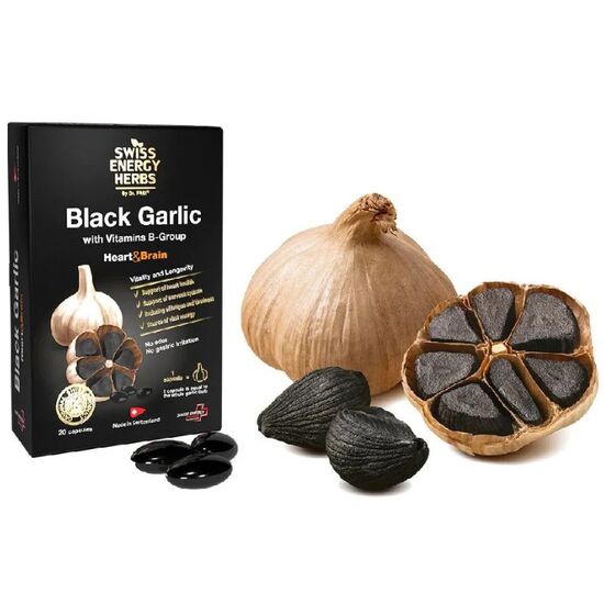 Capsule SWISS ENERGY BLACK GARLIC, 20 capsule, 2 image