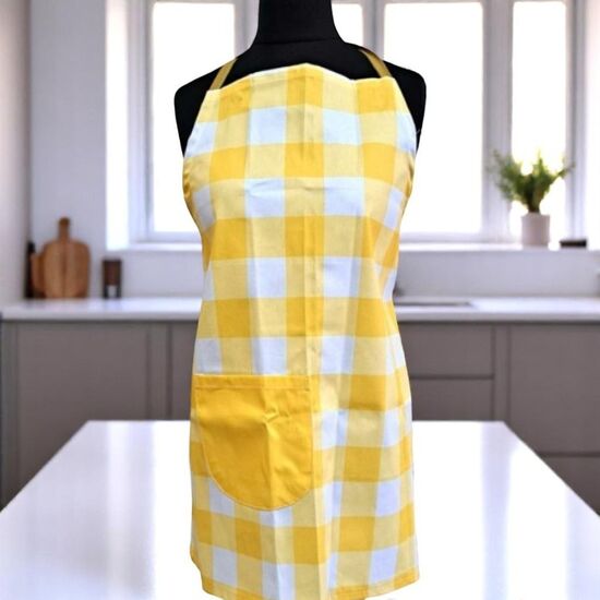 Sort de bucatarie BUMBACEL Yellow and white columns, 65x70 cm