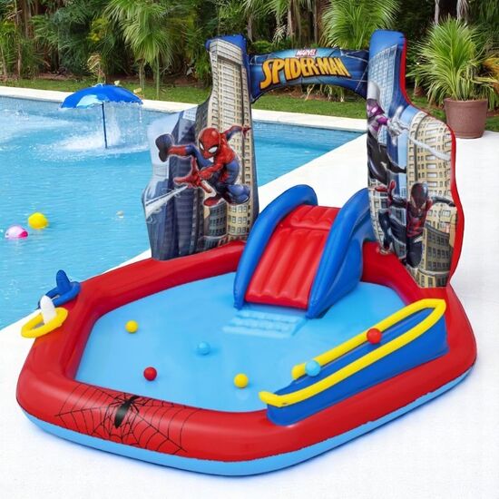 Centrul de joc gonflabil Bestway Omul paianjen, 211 x 206 x 127 cm, 2+