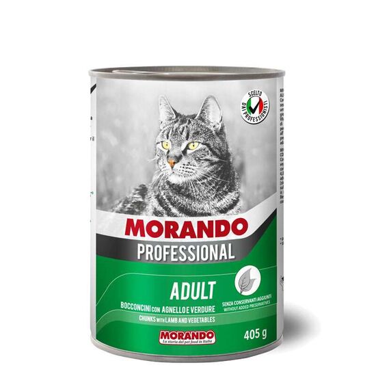 Hrana umeda MORANDO Professional Gatto Agnello Vegetables, Pentru pisici, 405 gr