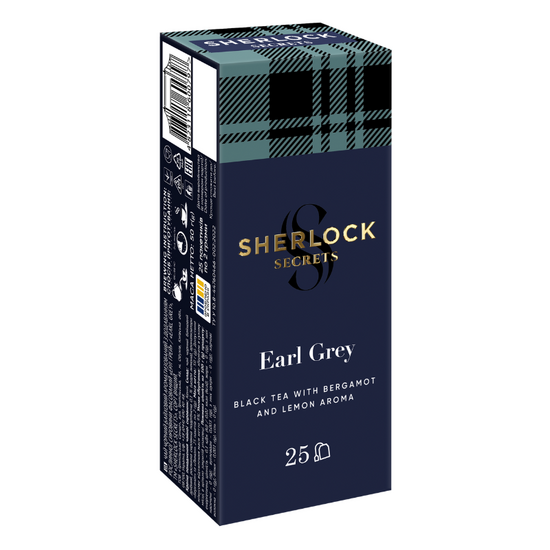 Ceai SHERLOCK SECRETS Earl Grey, 25 plicuri x 2 g, 2 image