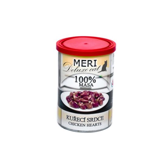 Корм FALCO MERI chicken hearts, для кошек, консерва, 400 г