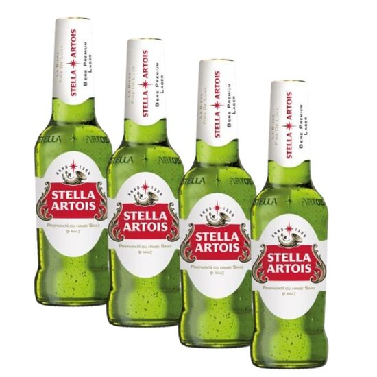 Пиво STELLA ARTOIS светлое, пастеризованное, фильтрованное, 330 мл х 4 шт, 5%