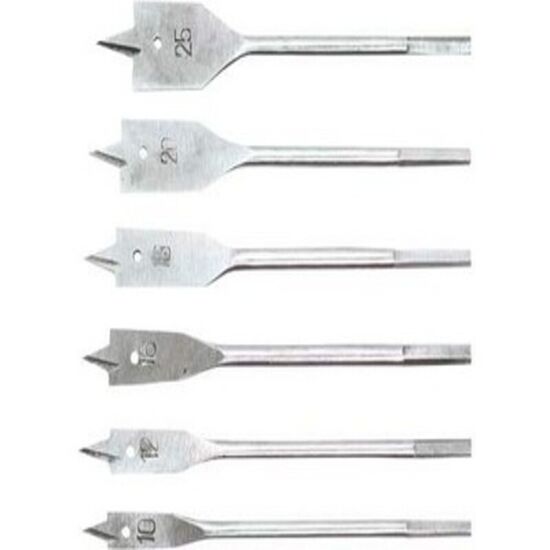 Burghie panglică pentru lemn TOP TOOLS, 10-25mm, (1 set – 6 bucăți), 60H860