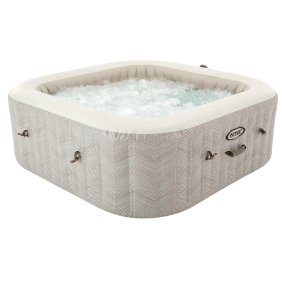 Надувной СПА джакузи INTEX Chevron Deluxe Square Bubble, 173х71 см, 795Л, 4 места, изображение 2