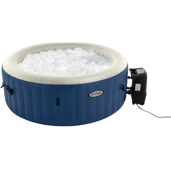 Надувной СПА джакузи INTEX PureSpa Bubble Blue, 180х66 см, 677Л, 4-х местный, изображение 2