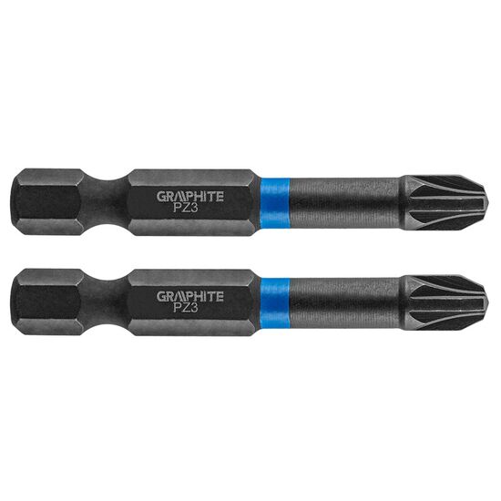 Bituri de impact GRAPHITE, S2, PZ3x50mm, 1/4 (2 bucăți)