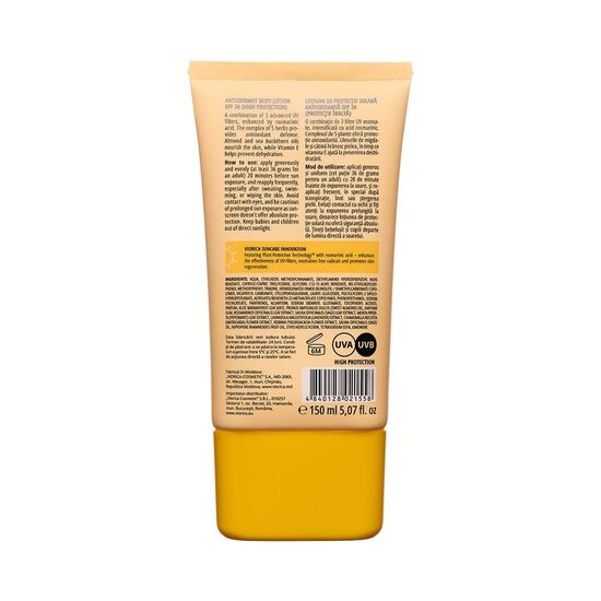 Солнцезащитный Лосьон Viorica Solar, Антиоксидантный, Spf 30, 150ml, изображение 2