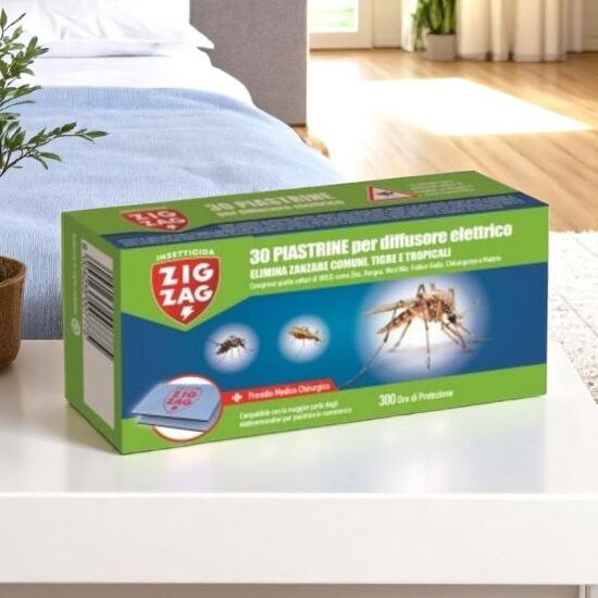 Tablete contra tantari Zig Zag pentru aparat electic, 30 buc