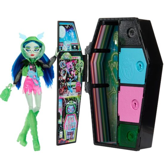 Игровой набор MATTEL Monster High Neon Fright "Гулия Йелпс и Секреты в ее шкафу ", изображение 6