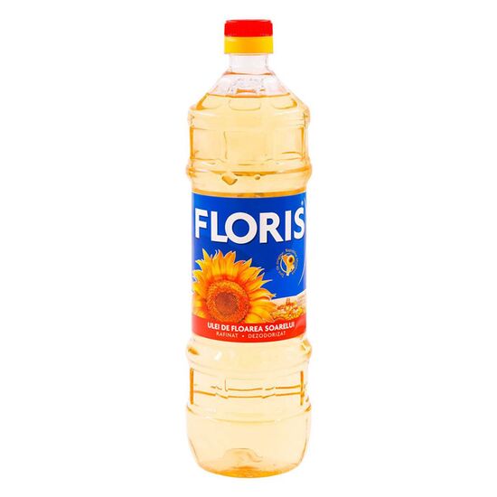 Масло подсолнечное FLORIS, дезодорированное, 0.955л, изображение 2