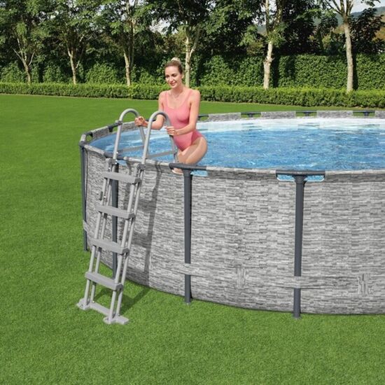 Piscina BESTWAY STEEL PRO MAX, 488х122 cm, 19480 L, cadru metalic, 5 image