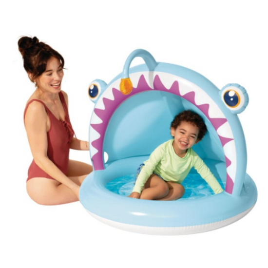 Piscina gonflabila pentru bebelusi INTEX Pestele Pescar, 127 x 102 x 86 cm, 45l, 1-3 ani, 5 image