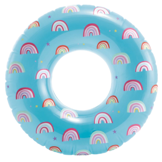 Cerc gonflabil INTEX Floare, D 81 cm, pana la 40 kg, 8+, 3 modele, 2 image