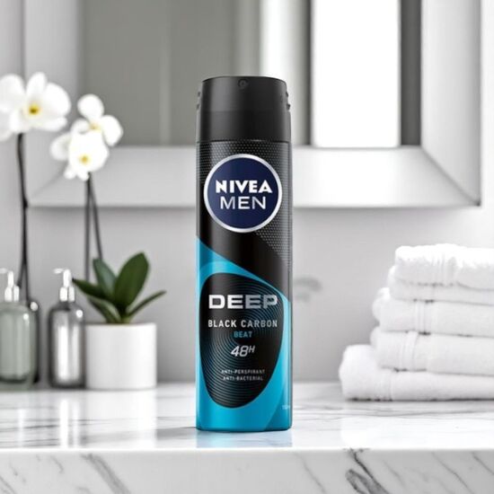 Deodorant Spray NIVEA Deep Beat masculin, 150 ml