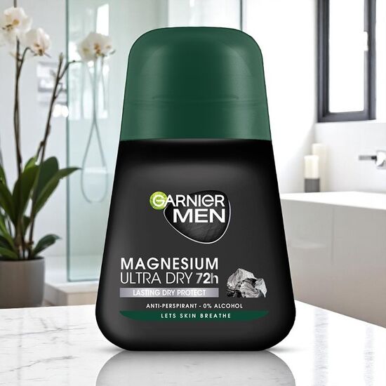 Antiperspirant roll-on GARNIER pentru barbati Magnesium Ultra 50 ml
