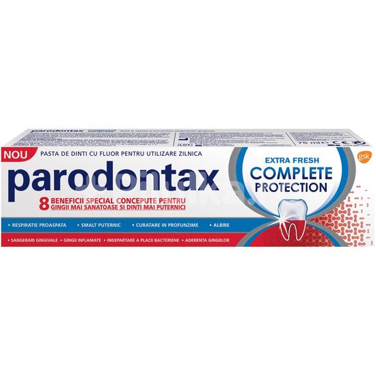 Pasta de dinti PARODONTAX Complete Protection Extra Fresh, albire si protectie, 75 g