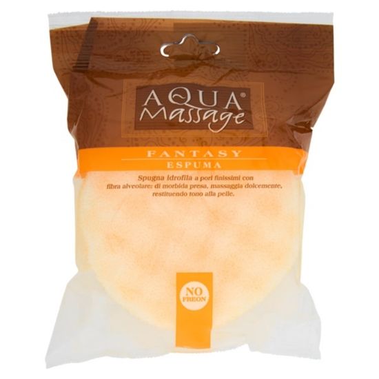 Burete de baie AQUA MASSAGE Espuma, rotund, efect de piling, 1 buc