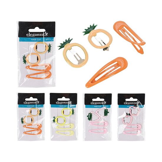 Set agrafe Eleganza Clip, 3.5 cm, metal, 4 buc