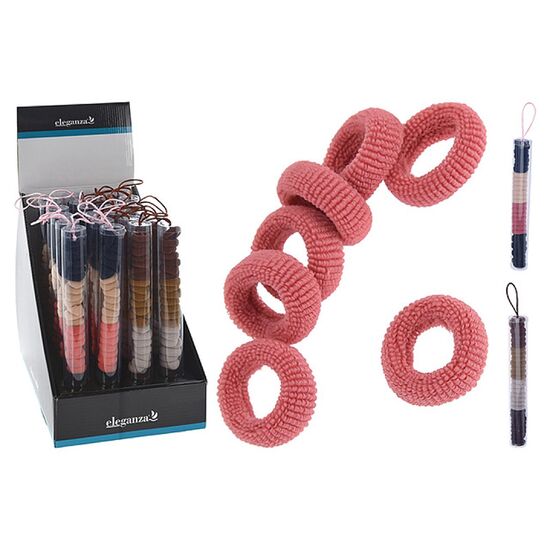 Set elastice pentru par Eleganza, mici, voluminos, tub, 30 buc