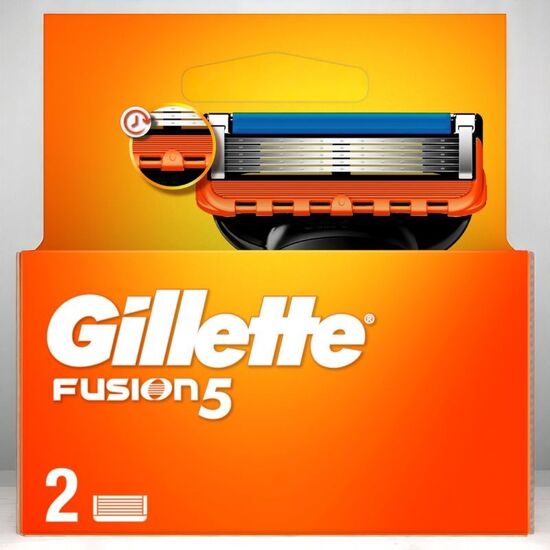 Кассеты GILLETTE FUSION 5 лезвий, 2 шт