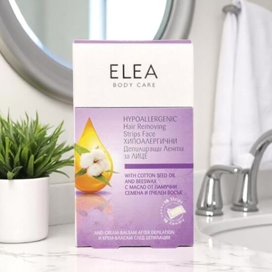 Восковые полоски ELEA Для лица, Гипоаллергенные, 16 шт.