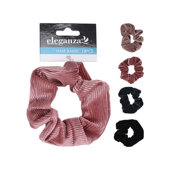 Elastic pentru par Eleganza, voluminos, textil, 9 cm
