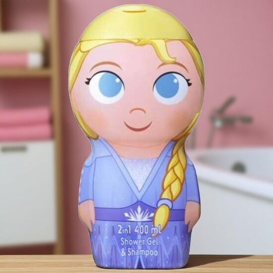 Gel de dus AIR-VAL Frozen Elsa, pentru copii, 2 in 1, 400 ml