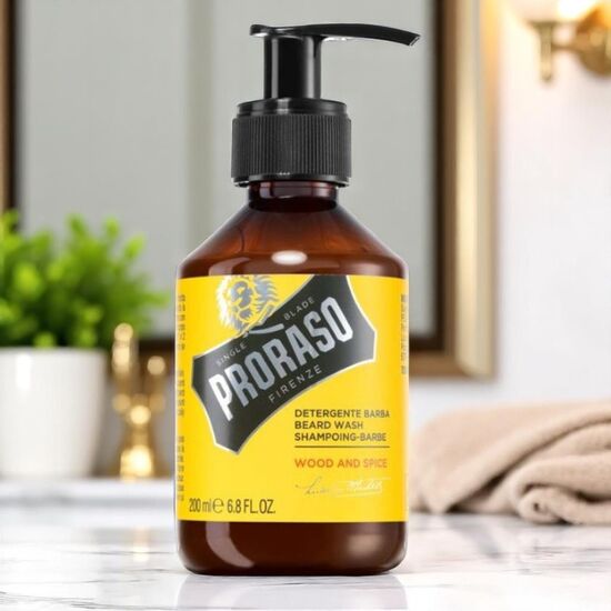 Sampon pentru barba PRORASO Wood & Spice, 200 ml