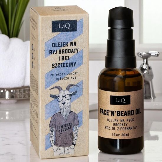 Ulei dupa ras pentru fata si barba LAQ, Goat, 30 ml
