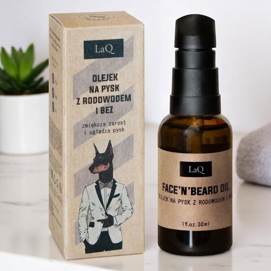 Ulei dupa ras pentru fata si barba LAQ, Doberman, 30 ml