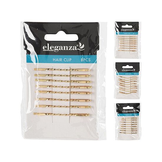 Set agrafe Eleganza Strasuri, 5 cm, 8 buc