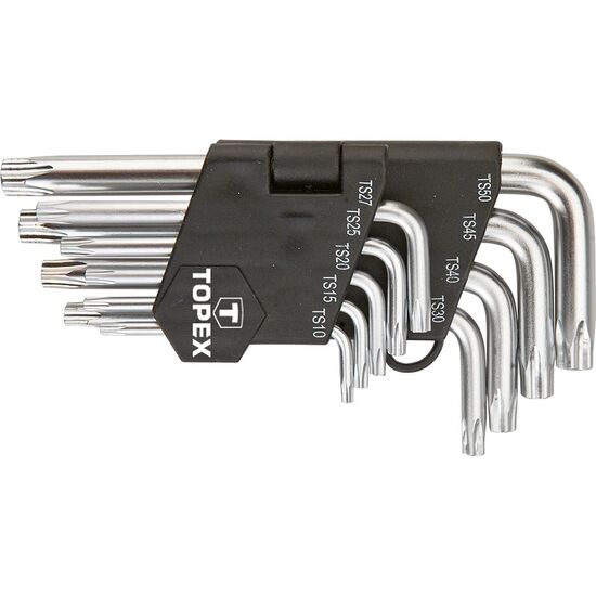Chei TOPEX Torx, scurte, stea, TS10-50, (set 9 bucăți), 35D950